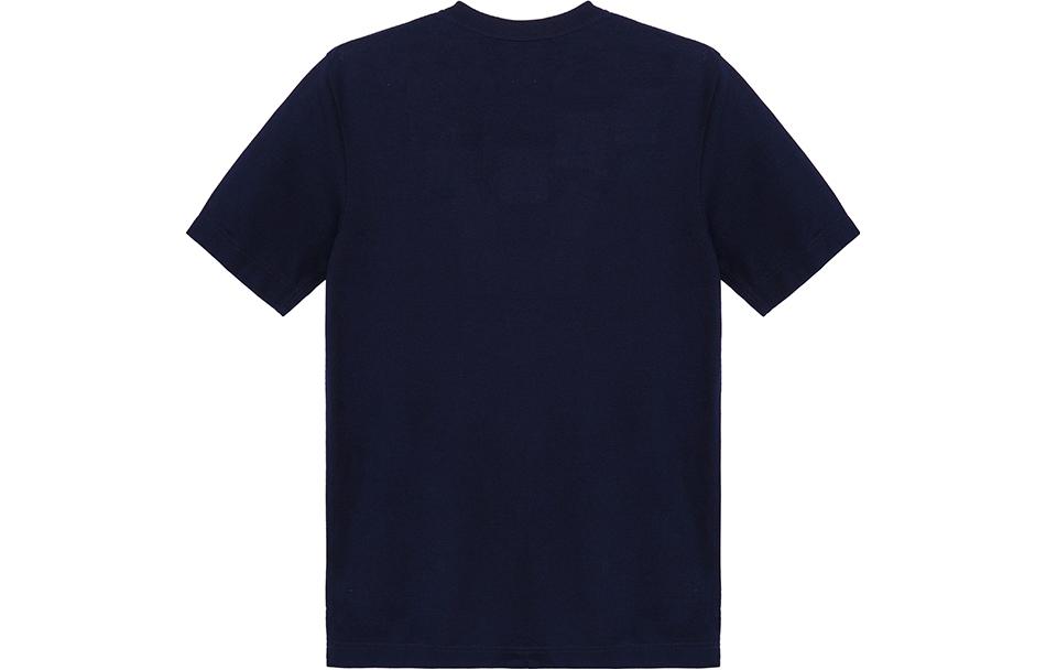 Lookbook Camiseta HERMES Azul Marino Bolsillo Cuello Redondo Manga Corta. H072025HA01