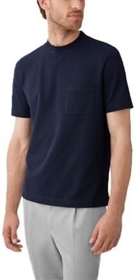 Camiseta HERMES Azul Marino Bolsillo Cuello Redondo Manga Corta. H072025HA01 Purchase Camiseta HERMES Azul Marino Bolsillo Cuello Redondo Manga Corta. H072025HA01