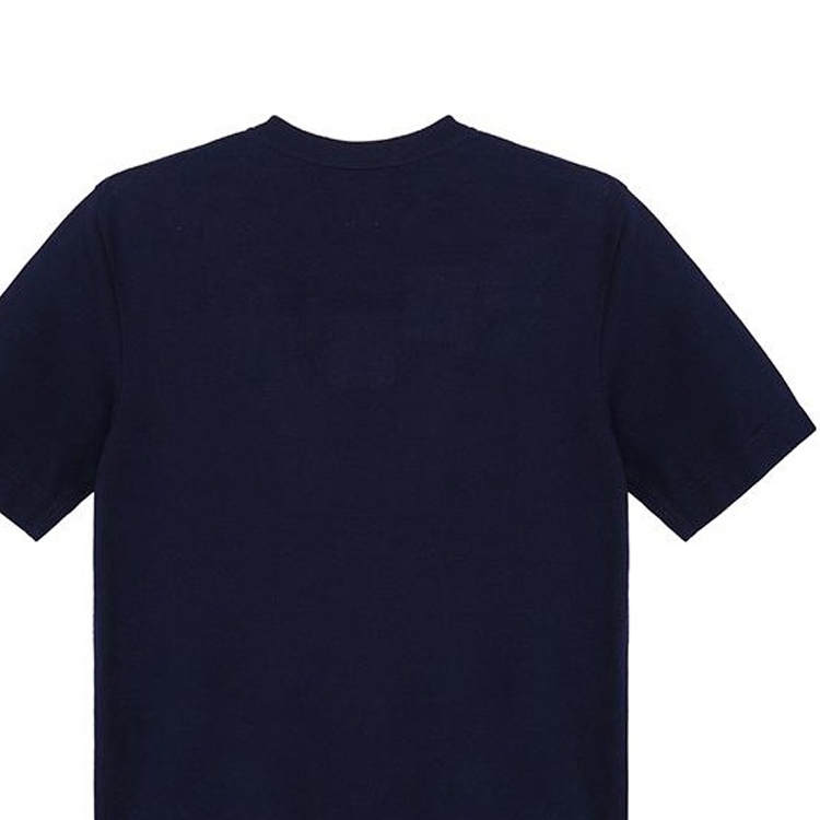 Cheap Camiseta HERMES Azul Marino Bolsillo Cuello Redondo Manga Corta. H072025HA01