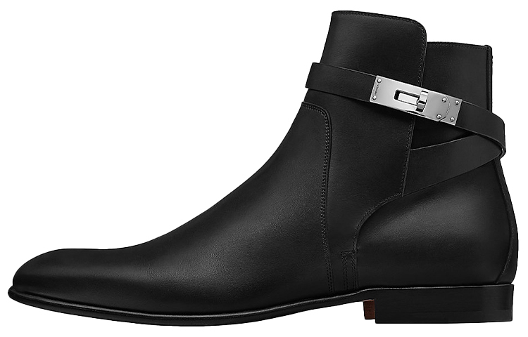 HERMES Neo 'Black Buckle Ankle Boot' H201430Z-H0