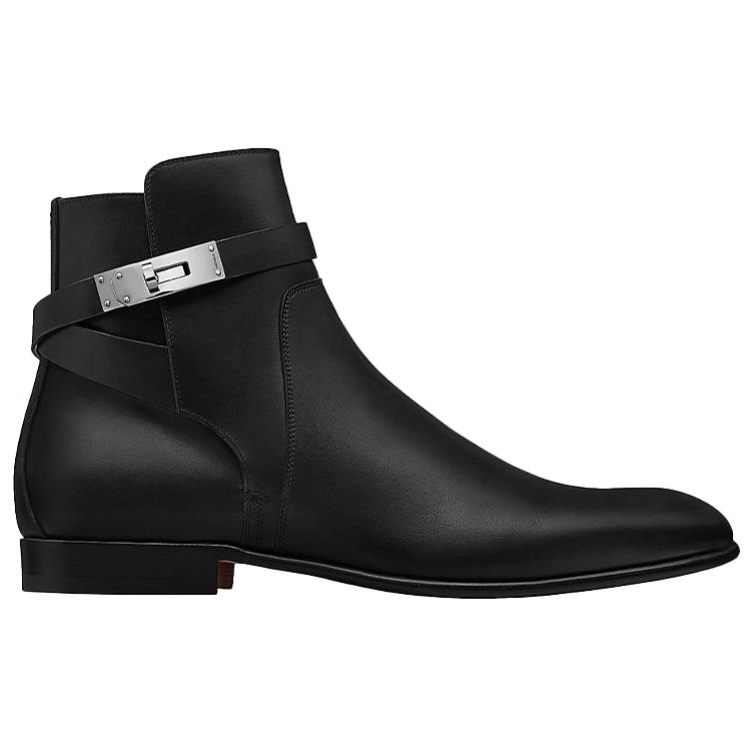 Order HERMES Neo 'But Kasut Buku Lali Buckle Hitam' H201430Z-H0