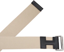 Purchase HERMES Nomade Beige 4cm Leather Belt with Silver Buckle for Men. H081697CKAAM