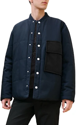Hermes Ocean Blue Contrast Button-Up Long Sleeve Jacket H462780HI01 Buy Hermes Ocean Blue Contrast Button-Up Long Sleeve Jacket H462780HI01