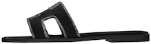 Buy HERMES Oran 'Crystal Black Suede and Goatskin' H201000Z-02