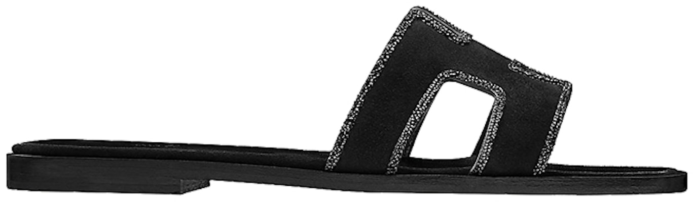HERMES Oran 'Crystal Black Suede and Goatskin' H201000Z-02 Order HERMES Oran 'Crystal Black Suede and Goatskin' H201000Z-02