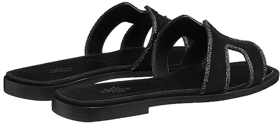 HERMES Oran 'Crystal Black Suede and Goatskin' H201000Z-02 Shop HERMES Oran 'Crystal Black Suede and Goatskin' H201000Z-02