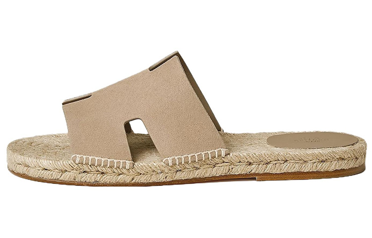 HERMES Oran Flat Sandals 'Beige'