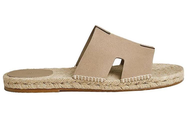 HERMES Oran Flat Sandals 'Beige' 圖 2