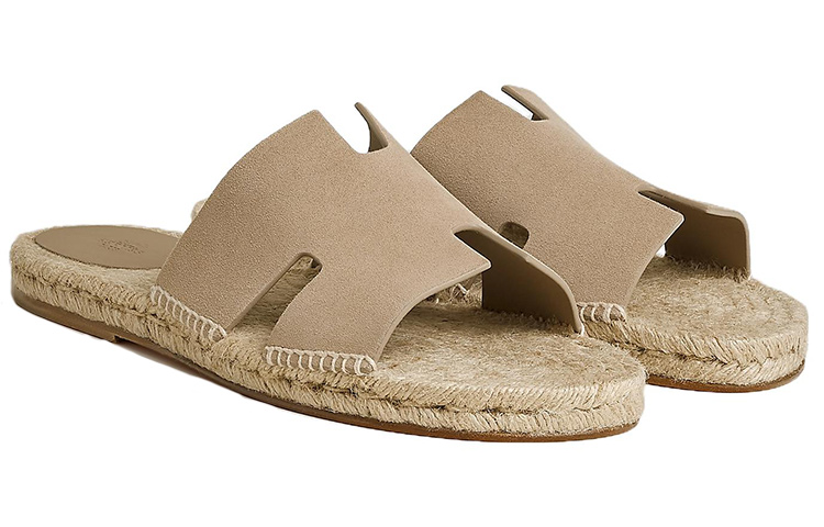 HERMES Oran Flat Sandals 'Beige' 圖 3