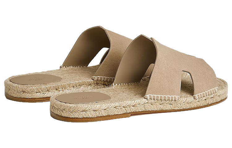 HERMES Oran Flat Sandals 'Beige' 圖 4