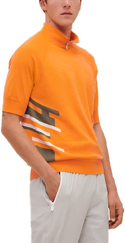 hermes-orange-striped-print-half-turtleneck-short-sleeve-polo-shirt-h157130-ha-30