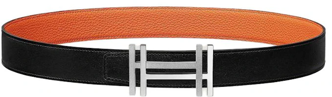 HERMES Ostrich Leather Belt for Men - Black 3.2cm H066050CK05H073967CAAE080 HERMES Ostrich Leather Belt for Men - Black 3.2cm H066050CK05H073967CAAE080