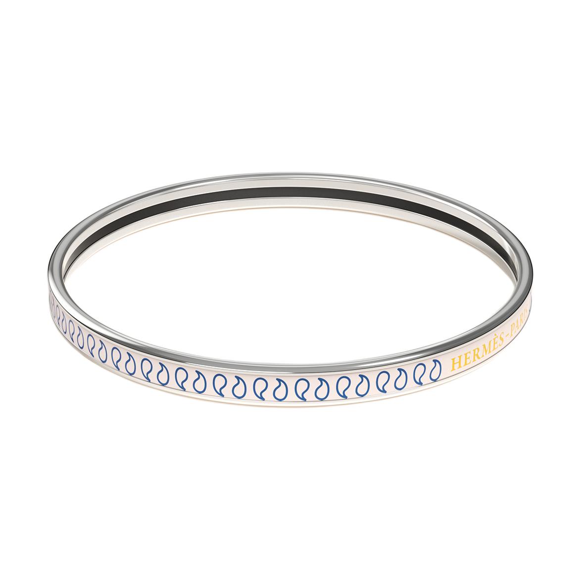 Lookbook HERMES Palmettes Logo Gelang Enamel Unisex Pink Pasangan. H244313FP