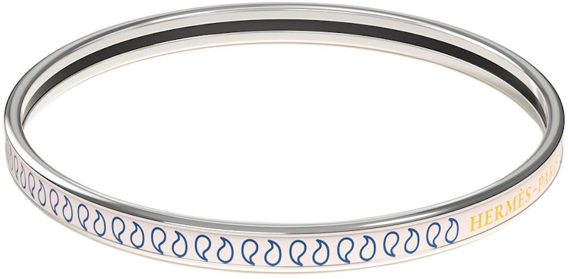 HERMES Palmettes Logo Gelang Enamel Unisex Pink Pasangan. H244313FP Lookbook HERMES Palmettes Logo Gelang Enamel Unisex Pink Pasangan. H244313FP