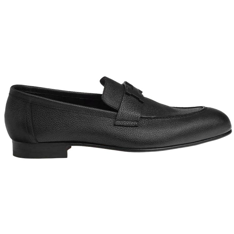Order Mocassin en Cuir Noir HERMÈS Paris H241883Z-A02