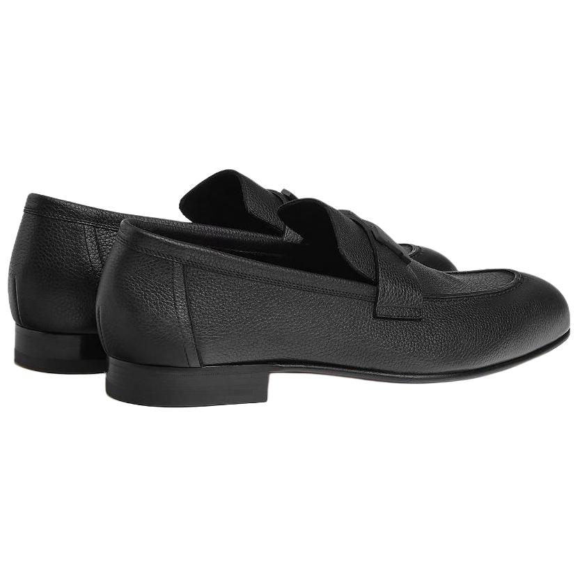 Lookbook Mocassin en Cuir Noir HERMÈS Paris H241883Z-A02