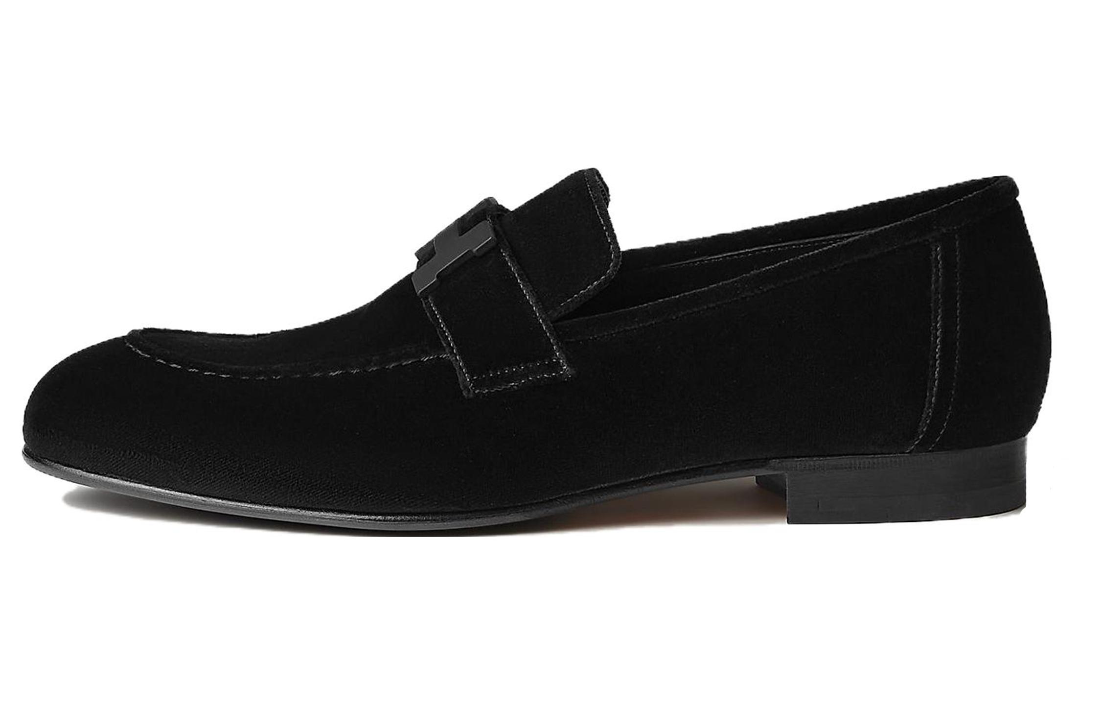 HERMES Paris Loafer 'Black Velvet' H232861Z-01