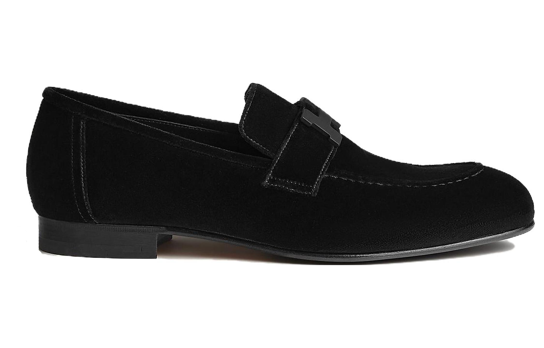 Order HERMÈS París Mocasín 'Terciopelo Negro' H232861Z-01