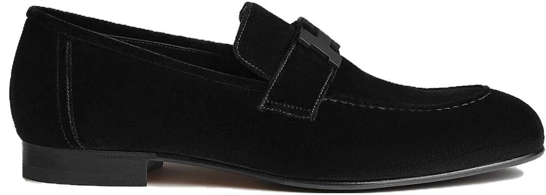 HERMES Paris Loafer 'Black Velvet' H232861Z-01 Order HERMES Paris Loafer 'Black Velvet' H232861Z-01