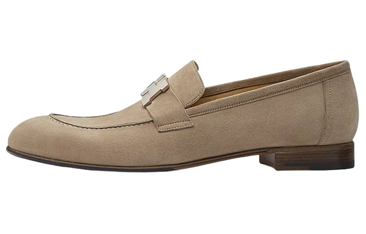 HERMES Paris Suede Loafer 'Light Brown' H201491Z-AC9