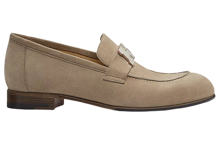 Order HERMES Paris Mocassini in Suede ''Marrone Chiaro'' H201491Z-AC9