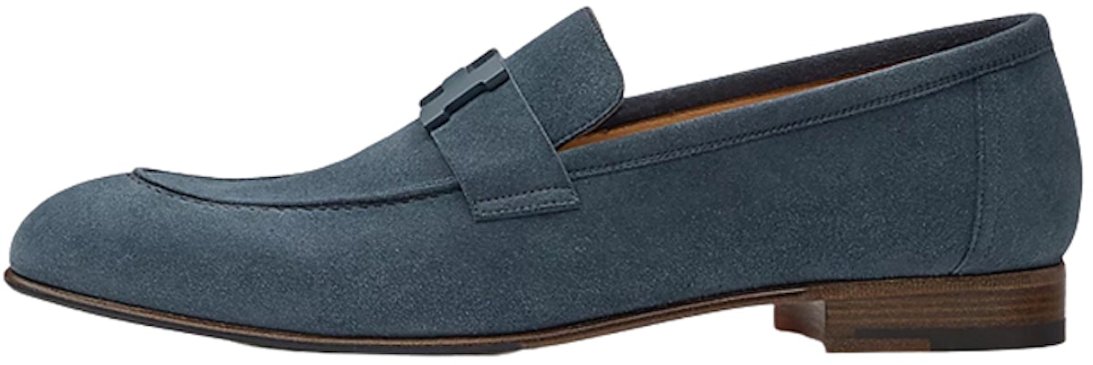 HERMES Paris Suede Loafers 'Blue' H192437Z-AQ8 Buy HERMES Paris Suede Loafers 'Blue' H192437Z-AQ8