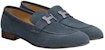 HERMES Paris Kasut Loafer Suede 'Biru' H192437Z-AQ8