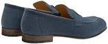 Lookbook HERMES Paris Kasut Loafer Suede 'Biru' H192437Z-AQ8
