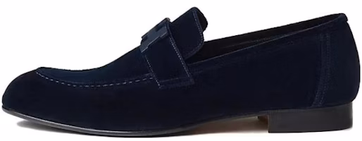 HERMES Paris Suede Round Toe Loafer 'Blue Comfort' H232861Z-AI2 HERMES Paris Suede Round Toe Loafer 'Blue Comfort' H232861Z-AI2