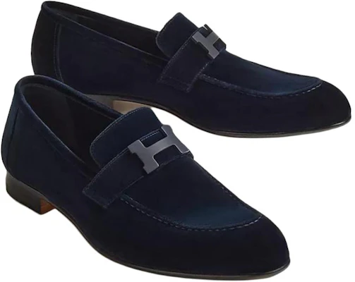 HERMES Paris Suède Ronde Neus Loafer ''Blauwe Comfort'' H232861Z-AI2 Lookbook HERMES Paris Suède Ronde Neus Loafer ''Blauwe Comfort'' H232861Z-AI2