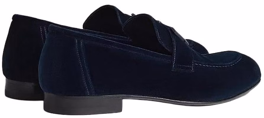 HERMES Paris Suede Round Toe Loafer 'Blue Comfort' H232861Z-AI2 Shop HERMES Paris Suede Round Toe Loafer 'Blue Comfort' H232861Z-AI2
