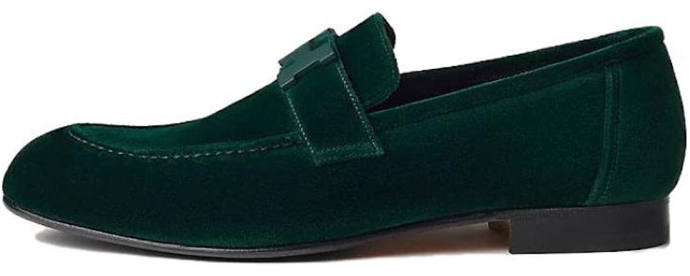 HERMES Paris Suede Round Toe Loafer 'Green Comfort' H232861Z-A85 Buy HERMES Paris Suede Round Toe Loafer 'Green Comfort' H232861Z-A85