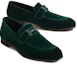 Order HERMES Paris Suede Kasut Loafer Hujung Bulat 'Keselesaan Hijau' H232861Z-A85