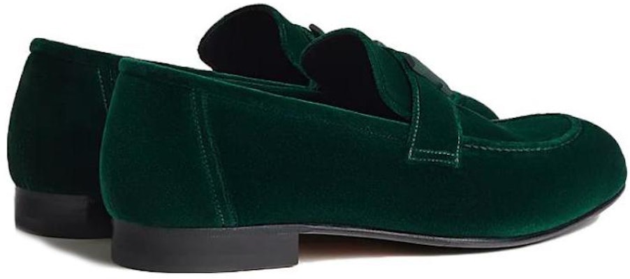 HERMES París Loafer de Punta Redonda en Ante 'Green Comfort' H232861Z-A85 Lookbook HERMES París Loafer de Punta Redonda en Ante 'Green Comfort' H232861Z-A85