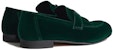HERMES Paris Suede Kasut Loafer Hujung Bulat 'Keselesaan Hijau' H232861Z-A85