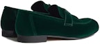 Lookbook HERMES Paris Suede Kasut Loafer Hujung Bulat 'Keselesaan Hijau' H232861Z-A85
