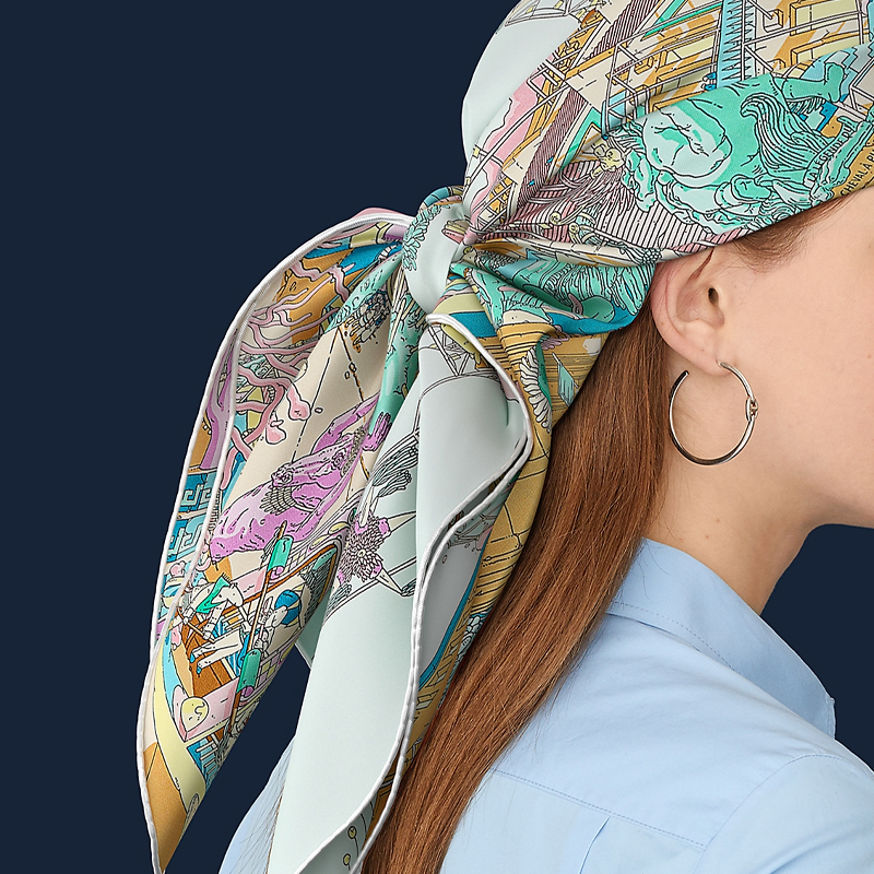 HERMES Pegasus Feather Silk Scarf. H003517S-03 圖 3