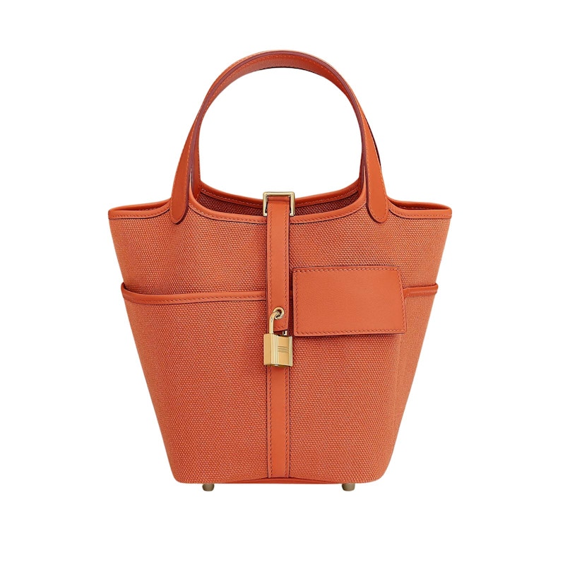 Hermes Picotin Lock 18 Pocket Bag Orange/Orange