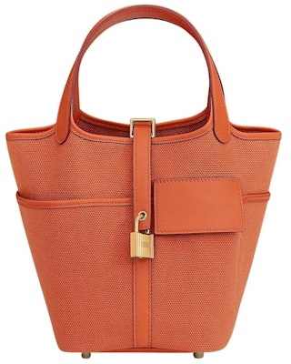 爱马仕 Picotin Lock 18 橙色口袋包 Buy 爱马仕 Picotin Lock 18 橙色口袋包