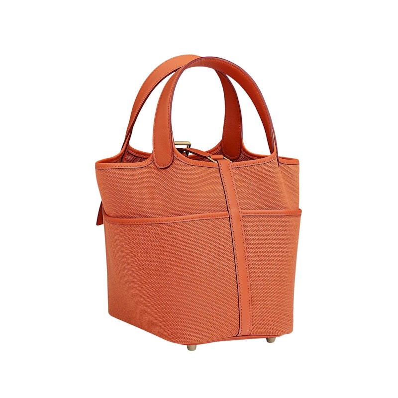 Order 爱马仕 Picotin Lock 18 橙色口袋包