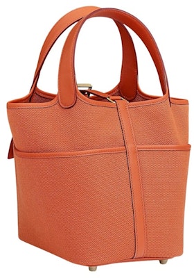 爱马仕 Picotin Lock 18 橙色口袋包 Order 爱马仕 Picotin Lock 18 橙色口袋包