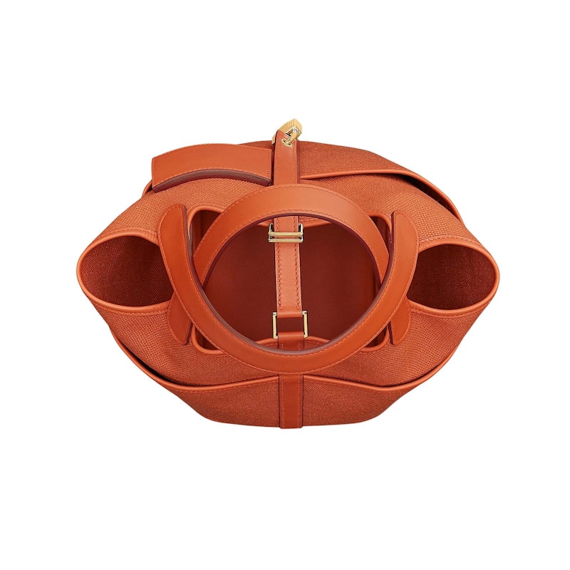 Lookbook 爱马仕 Picotin Lock 18 橙色口袋包