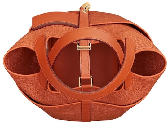 爱马仕 Picotin Lock 18 橙色口袋包 Lookbook 爱马仕 Picotin Lock 18 橙色口袋包