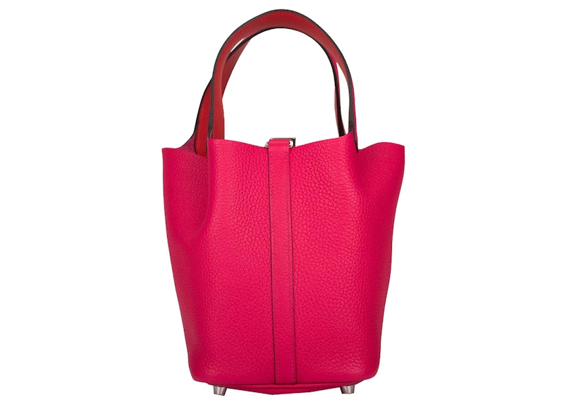 Lookbook 爱马仕 Picotin Lock Clemence 皮革玫瑰墨西哥色手提包