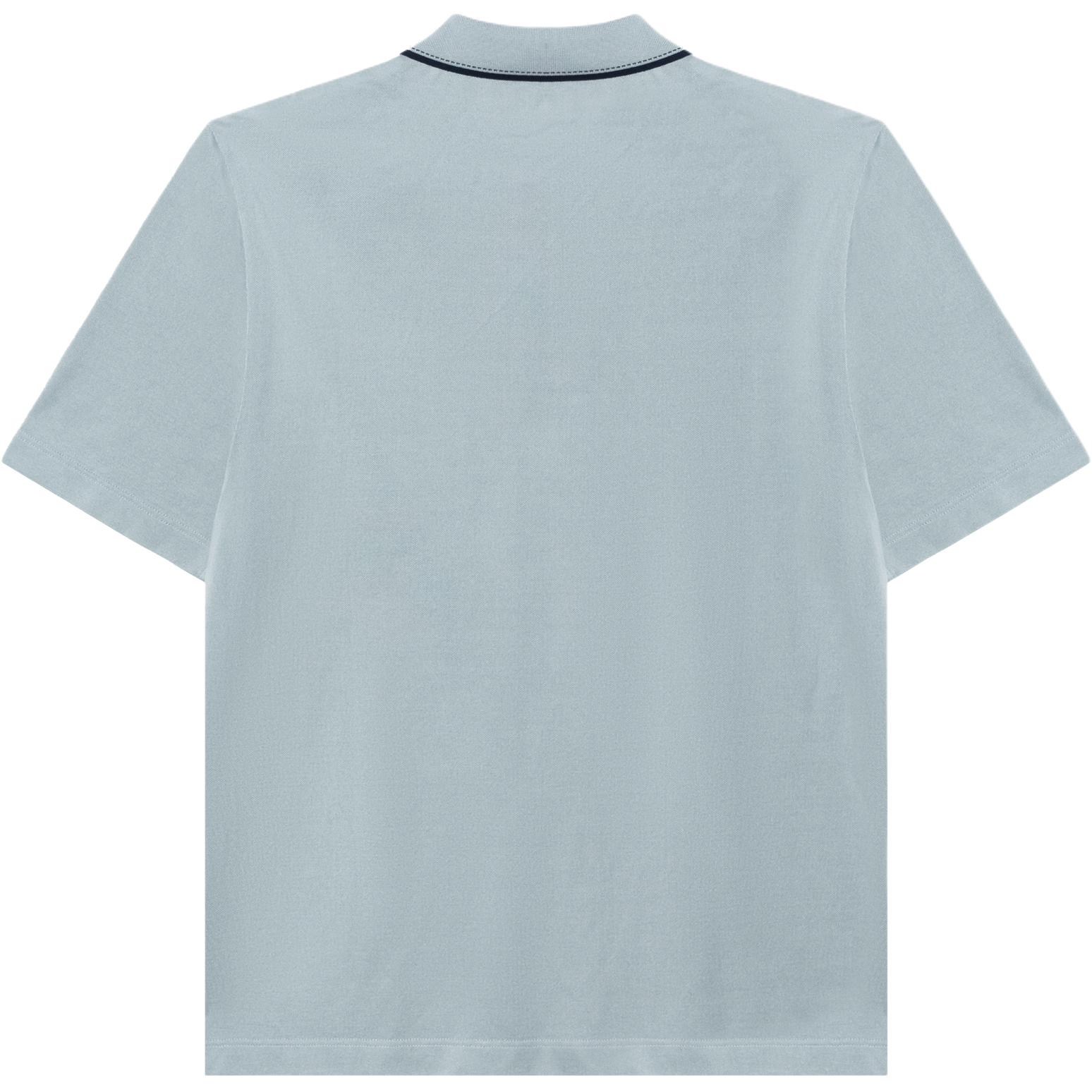 Lookbook エルメス ピキュール セリエ ソリッドボタン ポロシャツ ティールカラー H557980HA6M