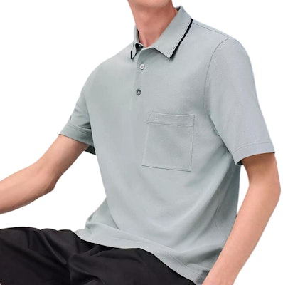 エルメス ピキュール セリエ ソリッドボタン ポロシャツ ティールカラー H557980HA6M Shop エルメス ピキュール セリエ ソリッドボタン ポロシャツ ティールカラー H557980HA6M