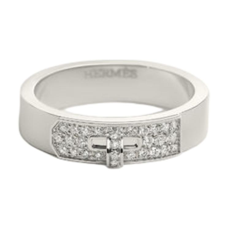 Order エルメス プラチナ ダイヤモンド カップルリング ユニセックス シルバー オリジナルデザイン H224605B