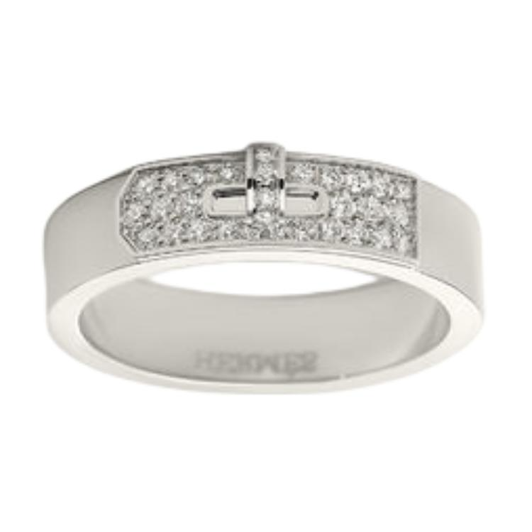 Lookbook エルメス プラチナ ダイヤモンド カップルリング ユニセックス シルバー オリジナルデザイン H224605B