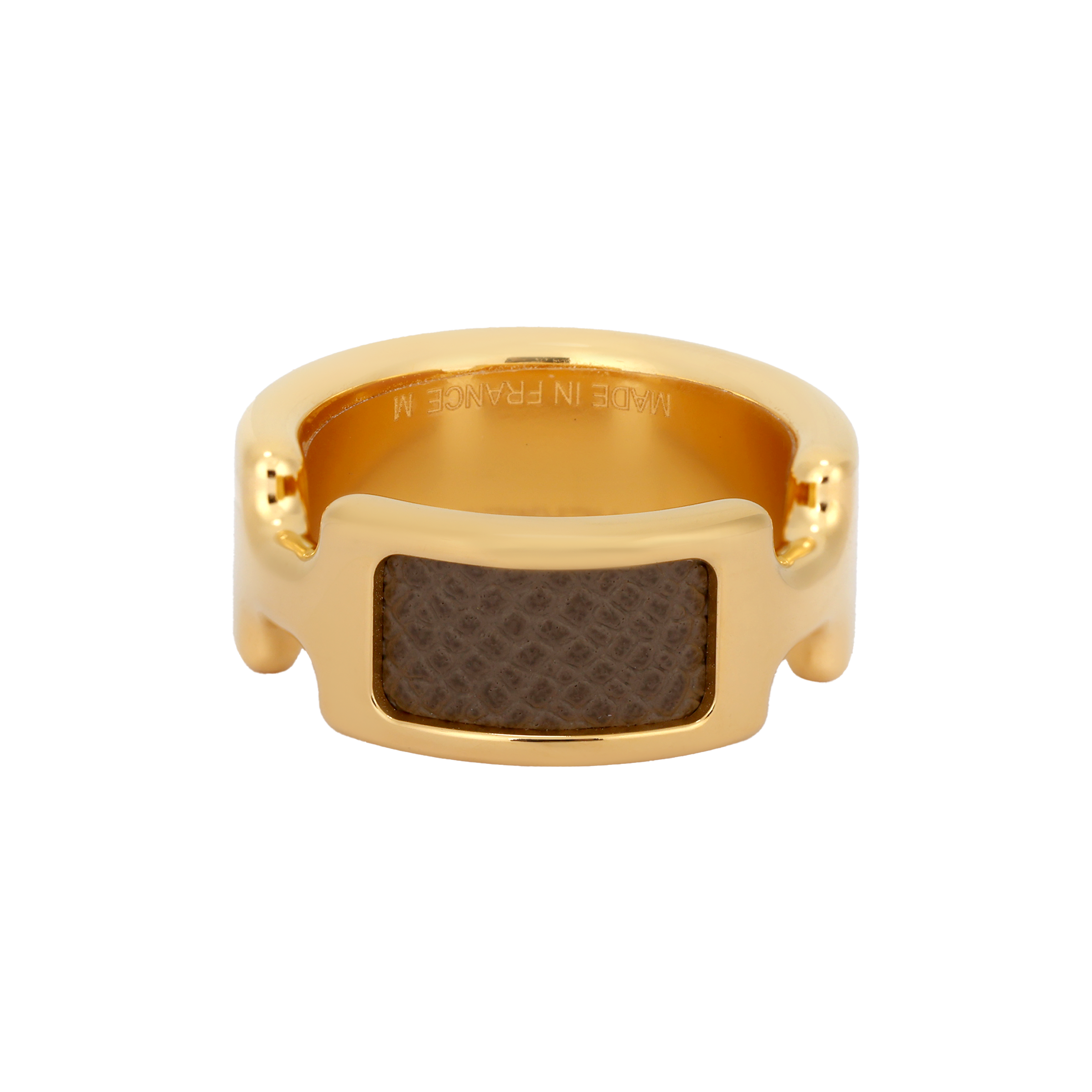 HERMES PM Olympe Gold-Plated Unisex Couple Ring. H500058FC18M