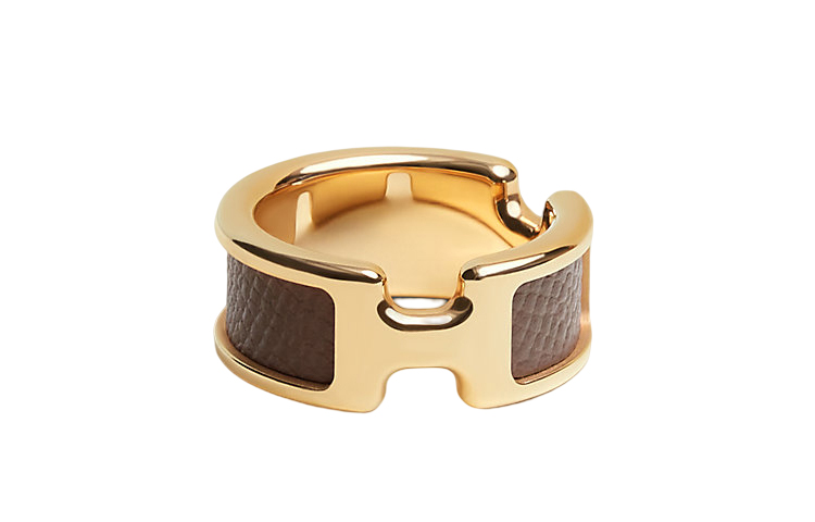 Order 爱马仕PM Olympe镀金男女情侣戒指 H500058FC18M